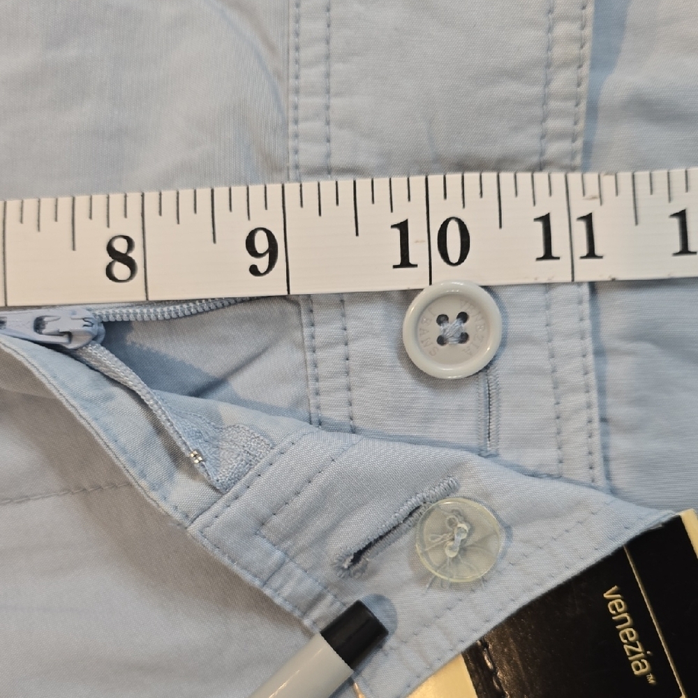 Vintage Venezia Light Blue Cargo Pants NWT Size 14 - Picture 7 of 15